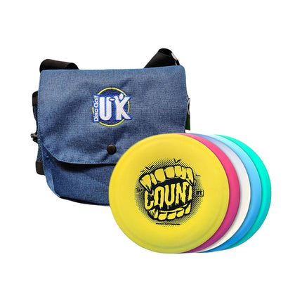 DGUK 5 Disc Starter Set & Satchel Bag - Ace Disc Golf