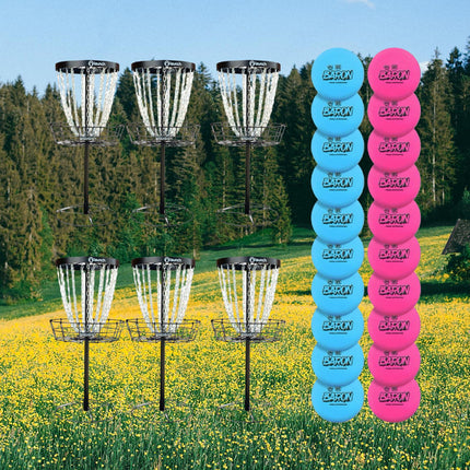 The Keep 6 Basket + 20 Disc Bundle - Ace Disc Golf