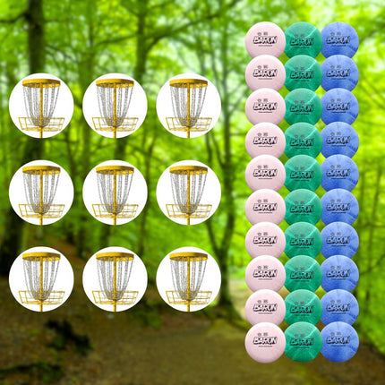 The Keep 9 Basket + 30 Disc Bundle - Ace Disc Golf